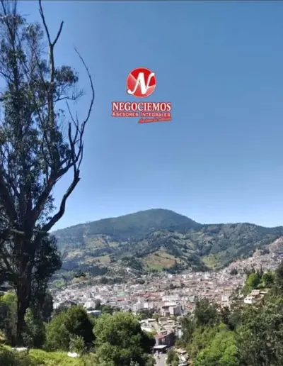 Paisaje con Elegancia: Logo de Negociemos Asesores Integrales en Armonía con el Esplendor de Pamplona, Norte de Santander.