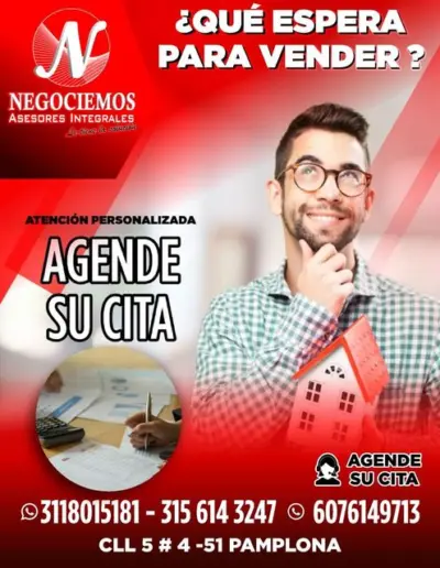 Oportunidades Inmobiliarias en Pamplona, Norte de Santander: Imagen publicitaria que destaca la compra y venta de bienes inmuebles. Descubre nuestras propiedades exclusivas y confía en Negociemos para encontrar tu próximo hogar en esta encantadora región.