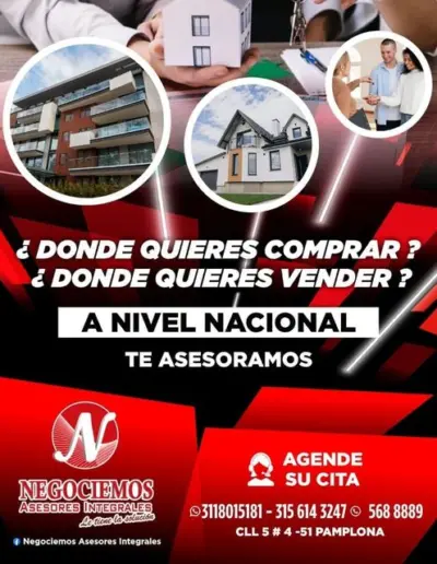 Oportunidades Inmobiliarias en Pamplona, Norte de Santander: Imagen publicitaria que destaca la compra y venta de bienes inmuebles. Descubre nuestras propiedades exclusivas y confía en Negociemos para encontrar tu próximo hogar en esta encantadora región.